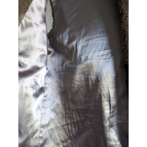 Plush Fur Vest For Women Faux Fur Color Block S/M Black & Green - H By Heurueh - Picture 7 of 9